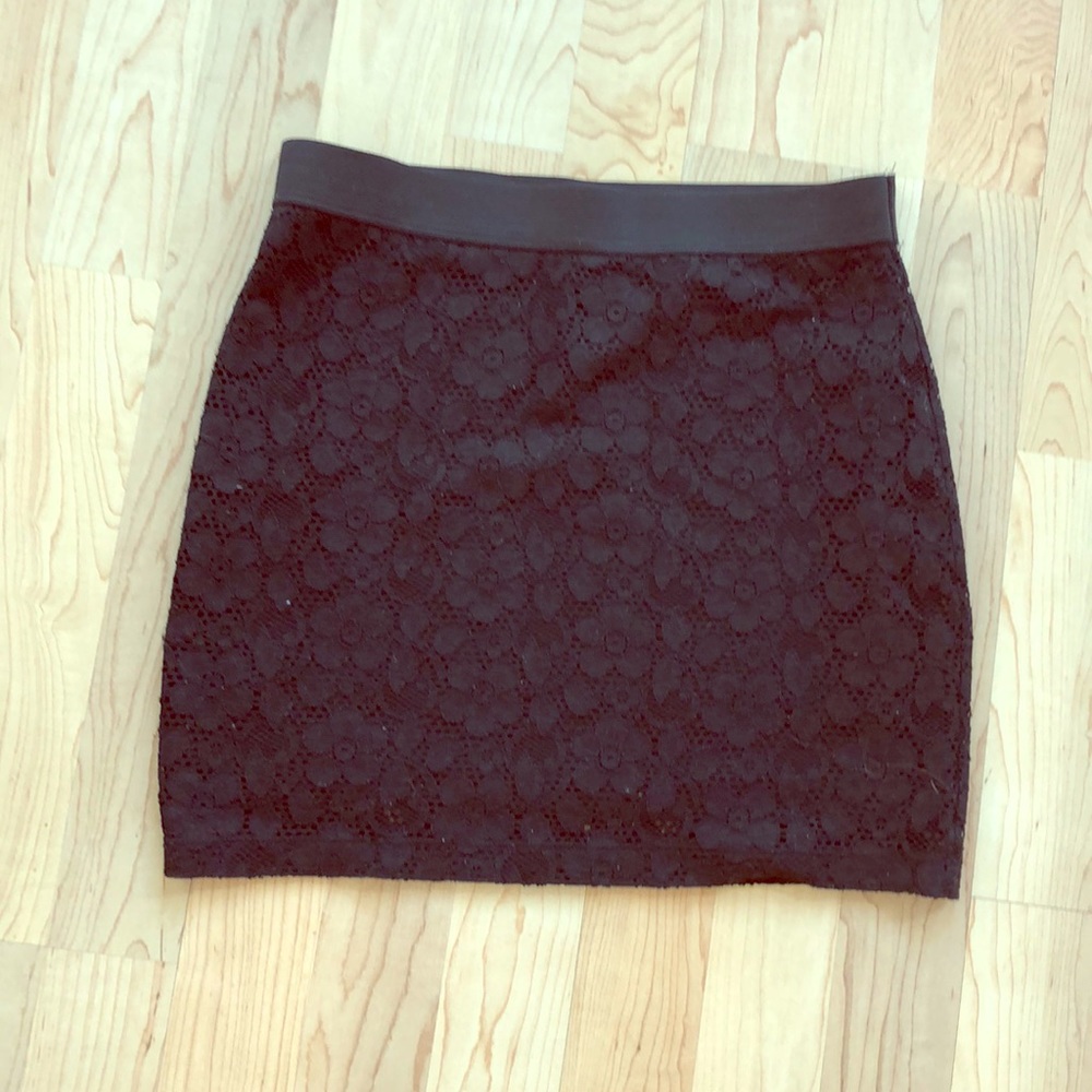 Black Lace Miniskirt